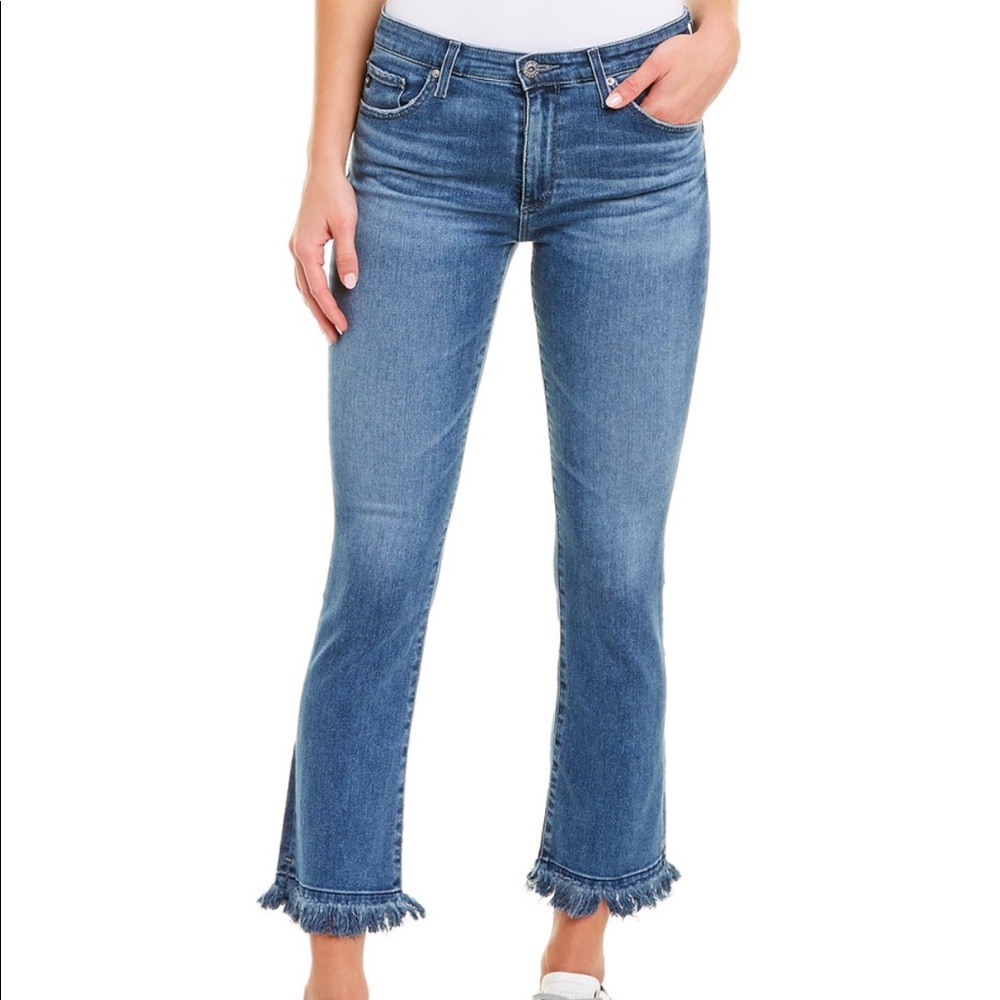 AG The Jodi Crip high-rise flare crop